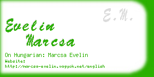 evelin marcsa business card
